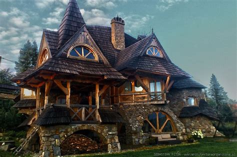 Interior design of a witch house in poland
